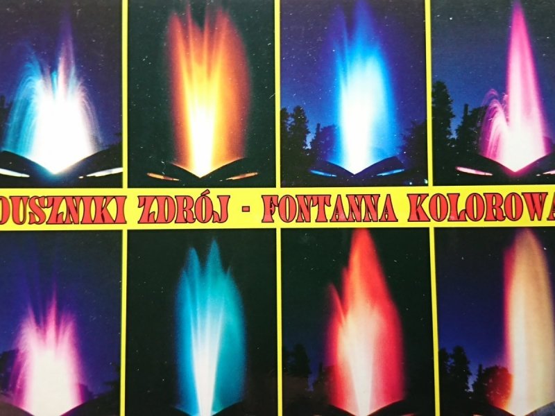 DUSZNIKI ZDRÓJ. FONTANNA 'KOLOROWA'