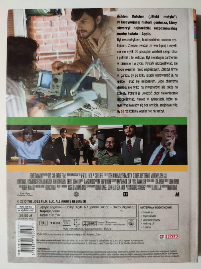 DVD. JOBS. ASHTON KUTCHER 