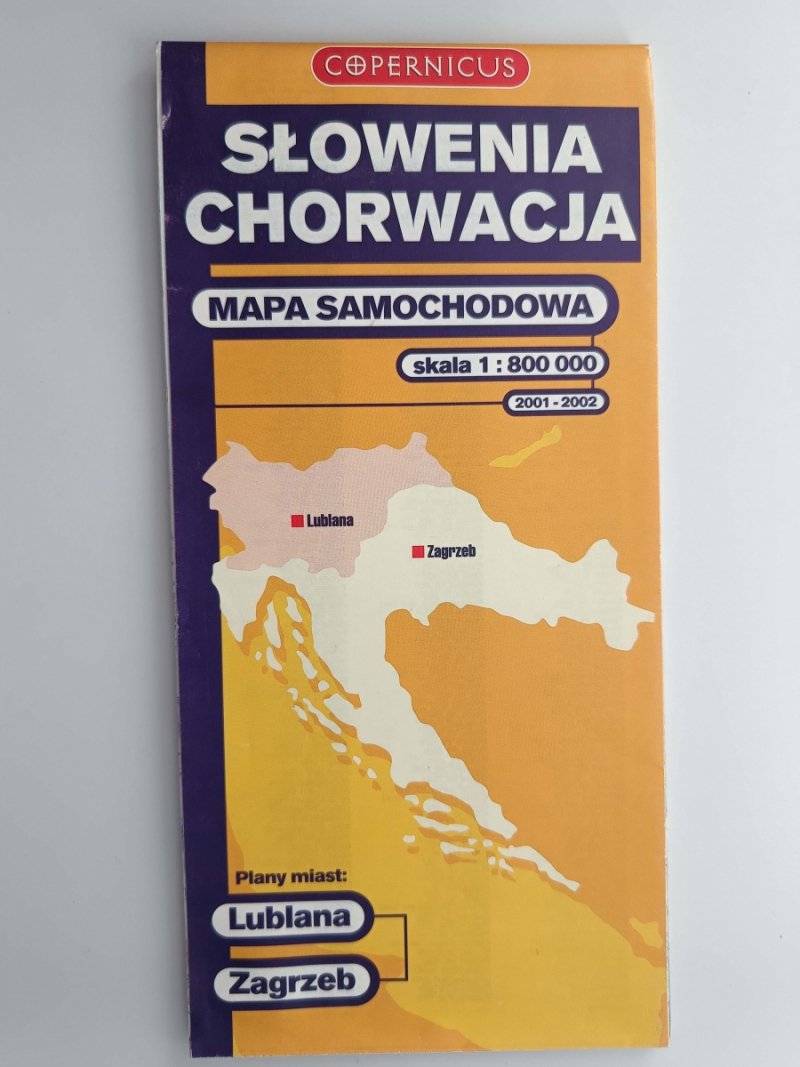 SŁOWENIA CHORWACJA 1:800 000
