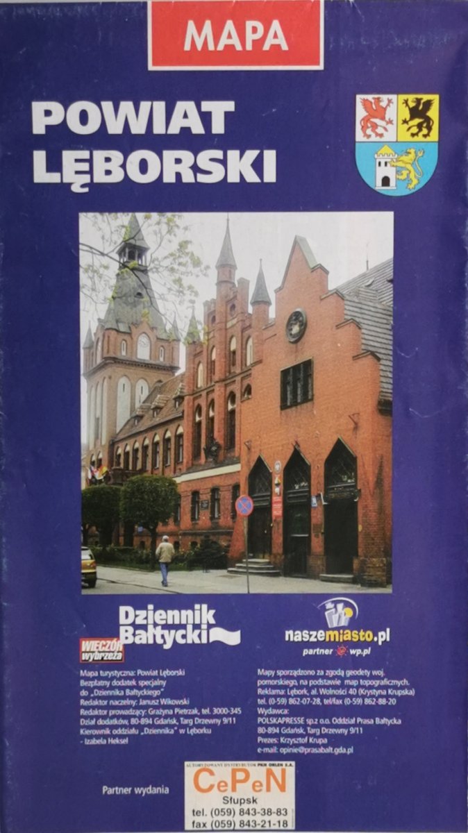 POWIAT LĘBORSKI MAPA