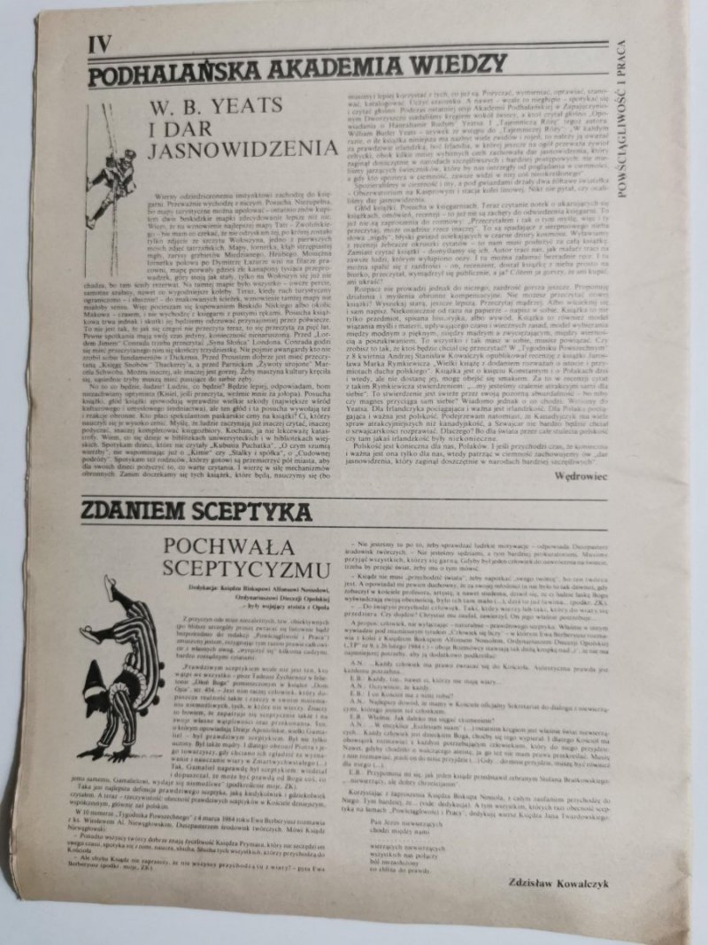 POWŚCIĄGLIWOŚĆ I PRACA NR 6/391/CZERWIEC 1984, ROK XXXV