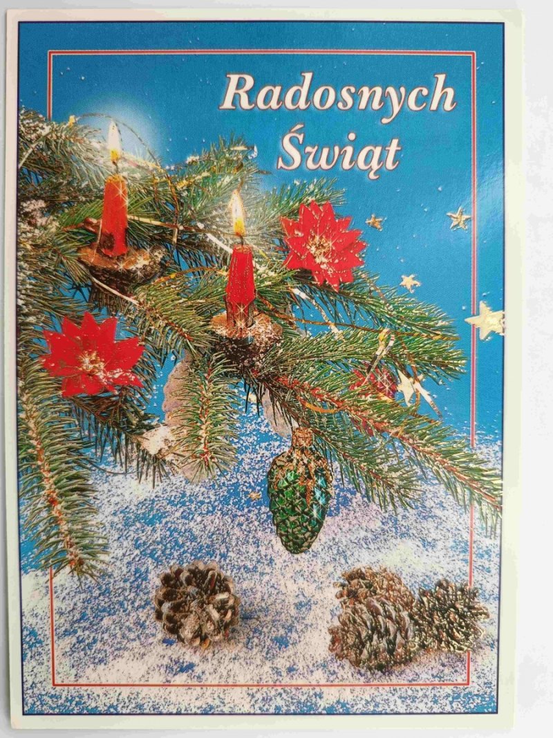 RADOSNYCH ŚWIĄT NIEBIESKIE TŁO