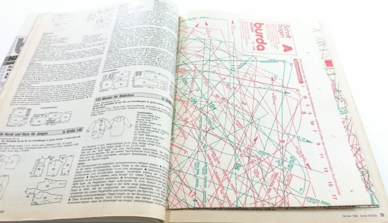 BURDA MODEN NR 10 OKTOBER 1988