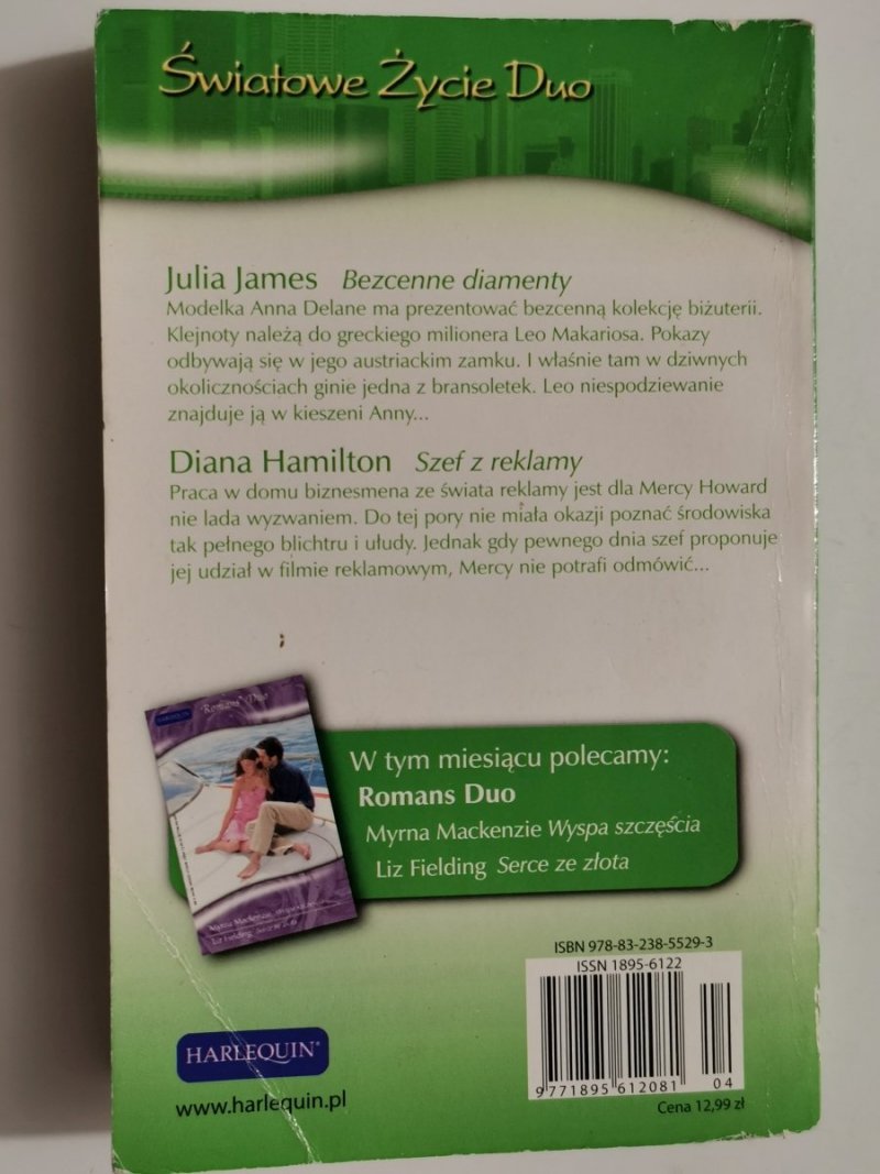 BEZCENNE DIAMENTY,  SZEF Z REKLAMY - Julia James, Diana Hamilton 2008