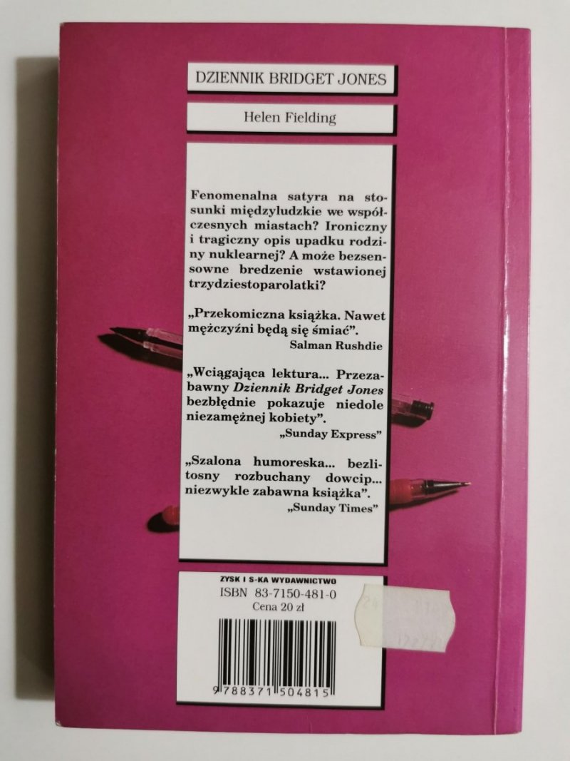 DZIENNIK BRIDGET JONES - Helen Fielding 