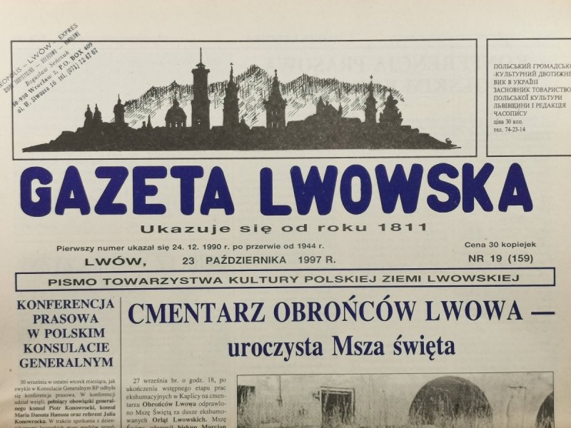 GAZETA LWOWSKA NR 19 (159) 1997