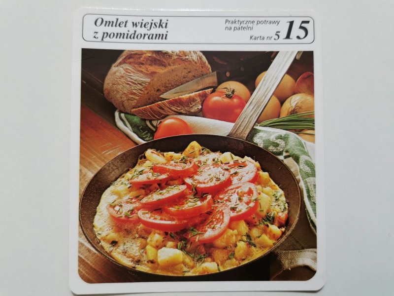 KARTA KULINARNA NR. 5 OMLET WIEJSKI Z POMIDORAMI