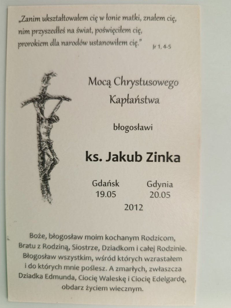 JAN PAWEŁ II KS. JAKUB ZINKA