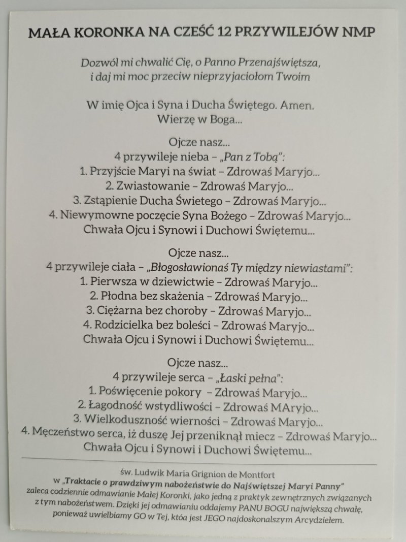 NIEPOKALANA MATKA MIŁOSIERDZIA