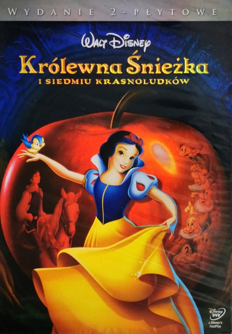 DVD. KRÓLEWNA ŚNIEŻKA I SIEDMIU KRASNOLUDKÓW. DISNEY 2XDVD