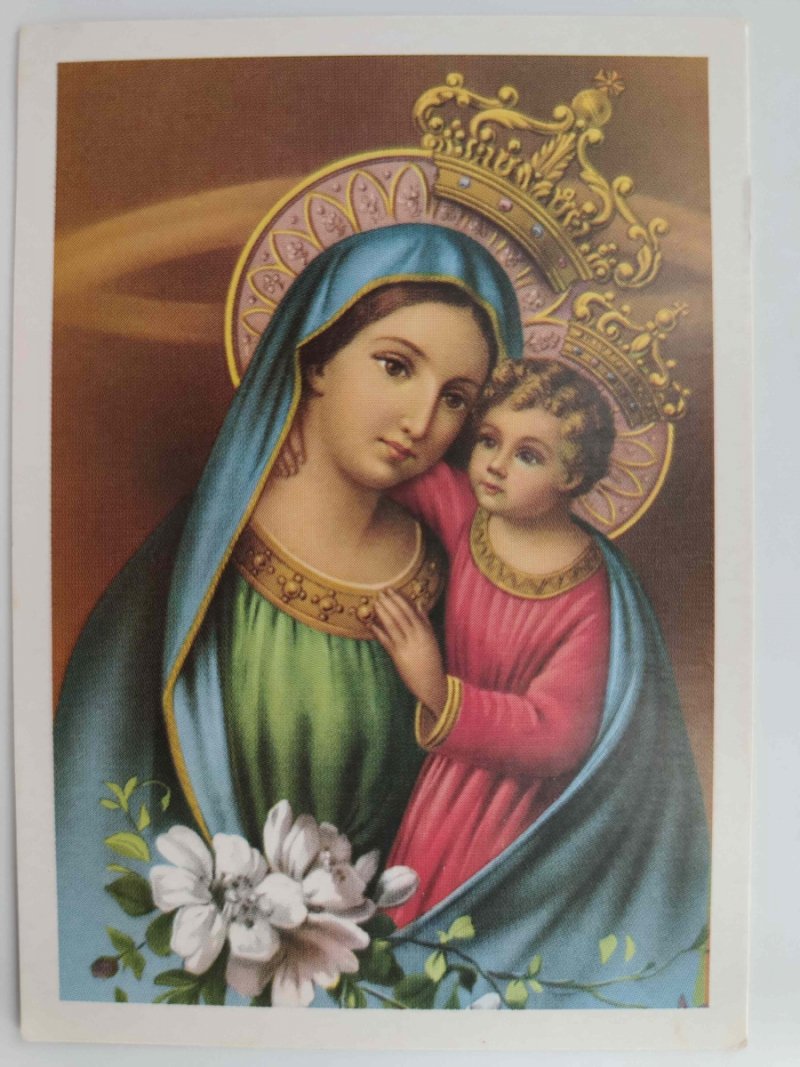 MARYJA Z DZIECIĄTKIEM BIAŁA RAMA