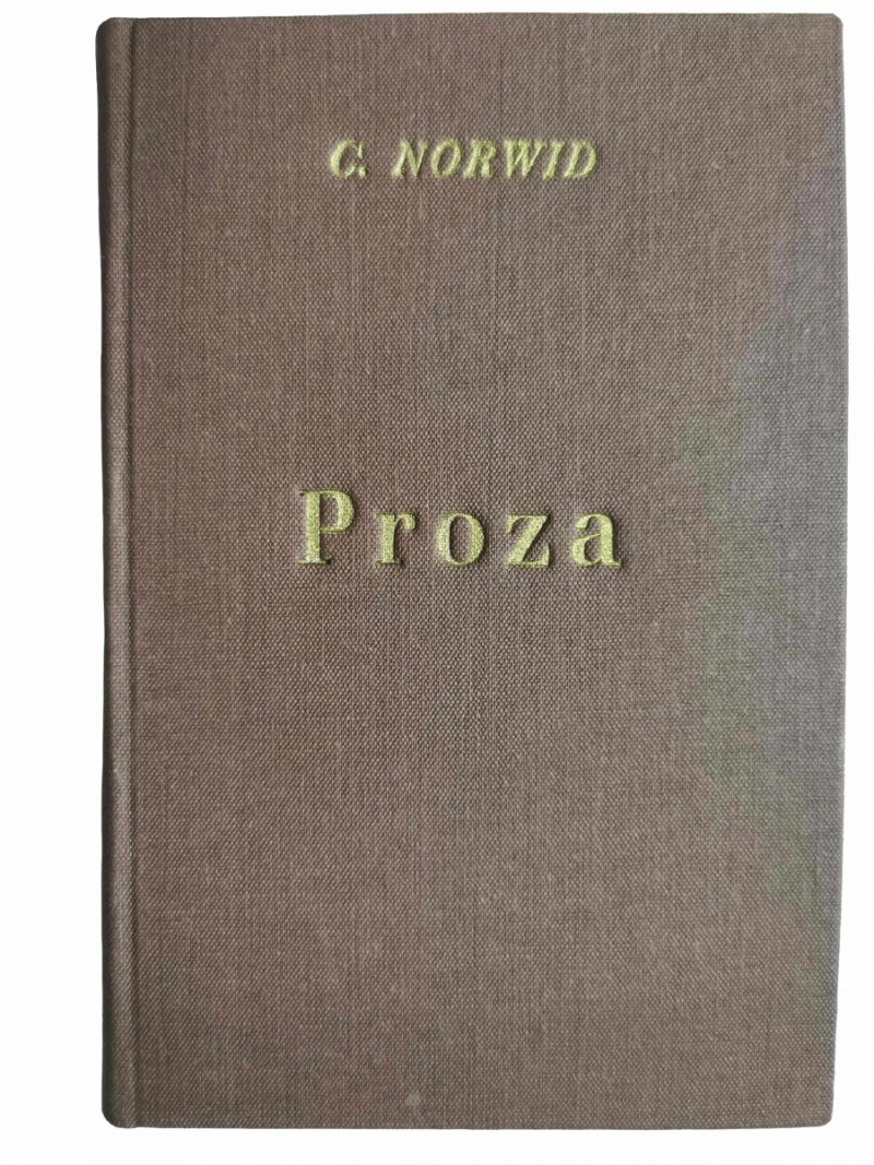 PISMA WYBRANE 4. PROZA - Cyprian Norwid