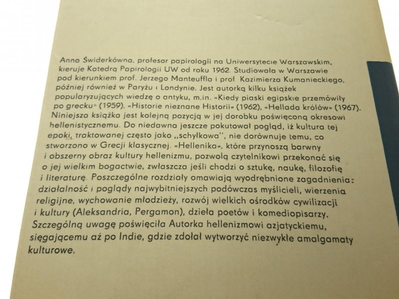 HELLENIKA WIZERUNEK EPOKI... - Świderkówna 1974