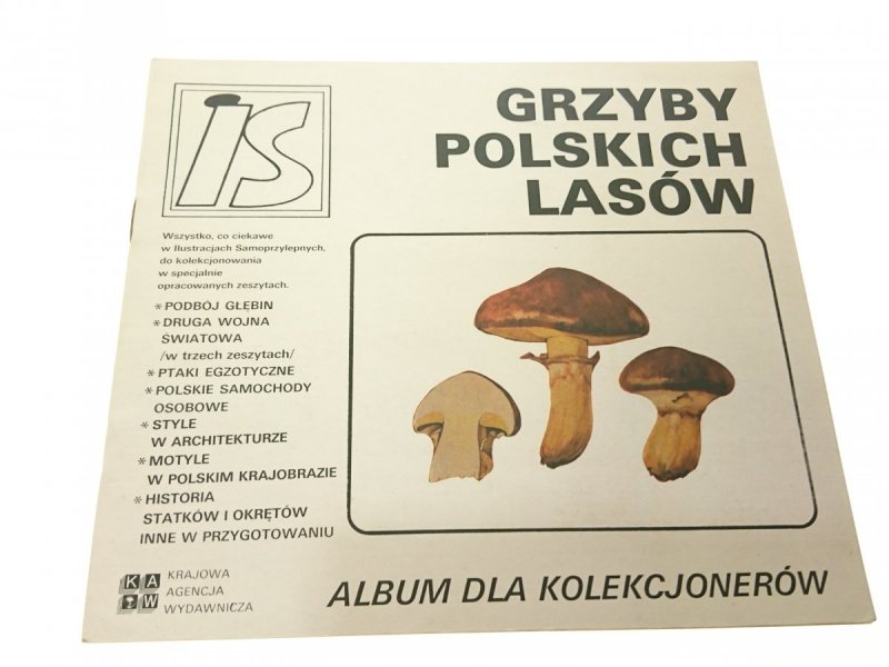ALBUM DLA KOLEKCJONERÓW. GRZYBY POLSKICH LASÓW