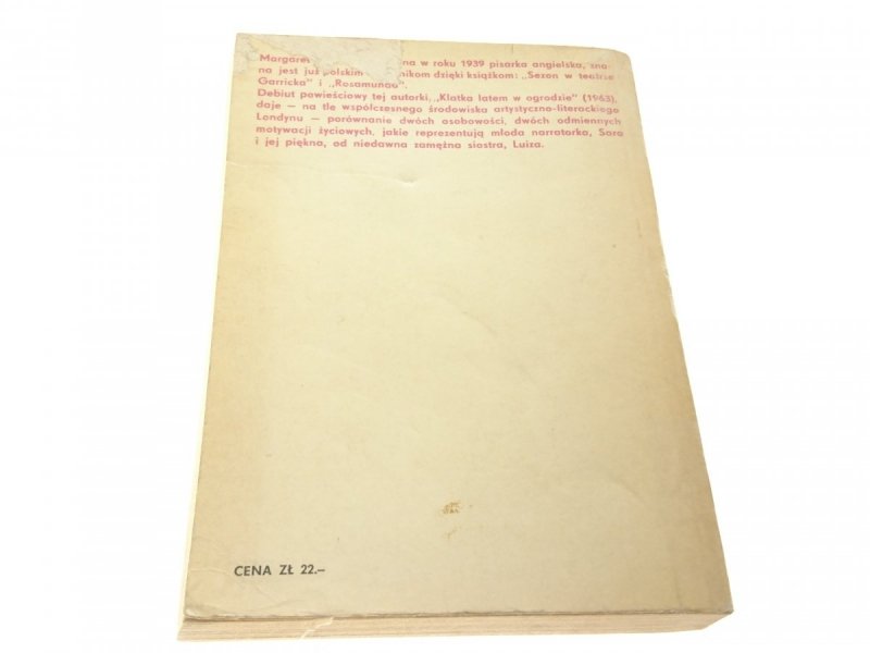 KLATKA LATEM W OGRODZIE - Margaret Drabble 1976