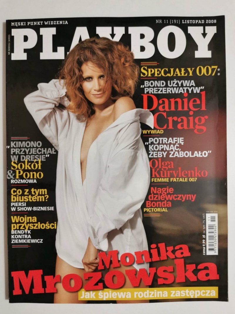 PLAYBOY NR 11 (191) LISTOPAD 2008 MONIKA MOROZOWSKA
