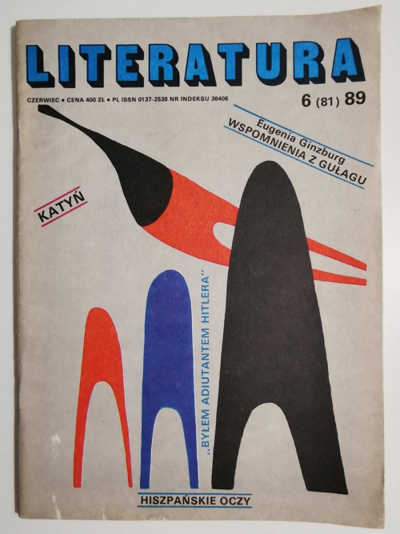 LITERATURA CZERWIEC NR 6 (81) 1989