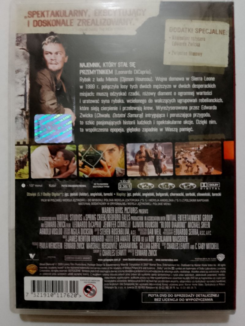DVD. KRWAWY DIAMENT
