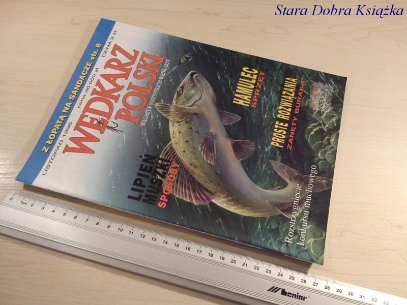 WĘDKARZ POLSKI NR.11/1996 Z ŁOPATĄ NA SANDACZE