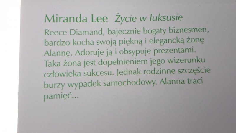 ŻYCIE W LUKSUSIE - Miranda Lee 2008