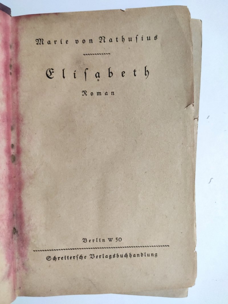 ELISABETH OK. 1910 - Marie von Nathusius
