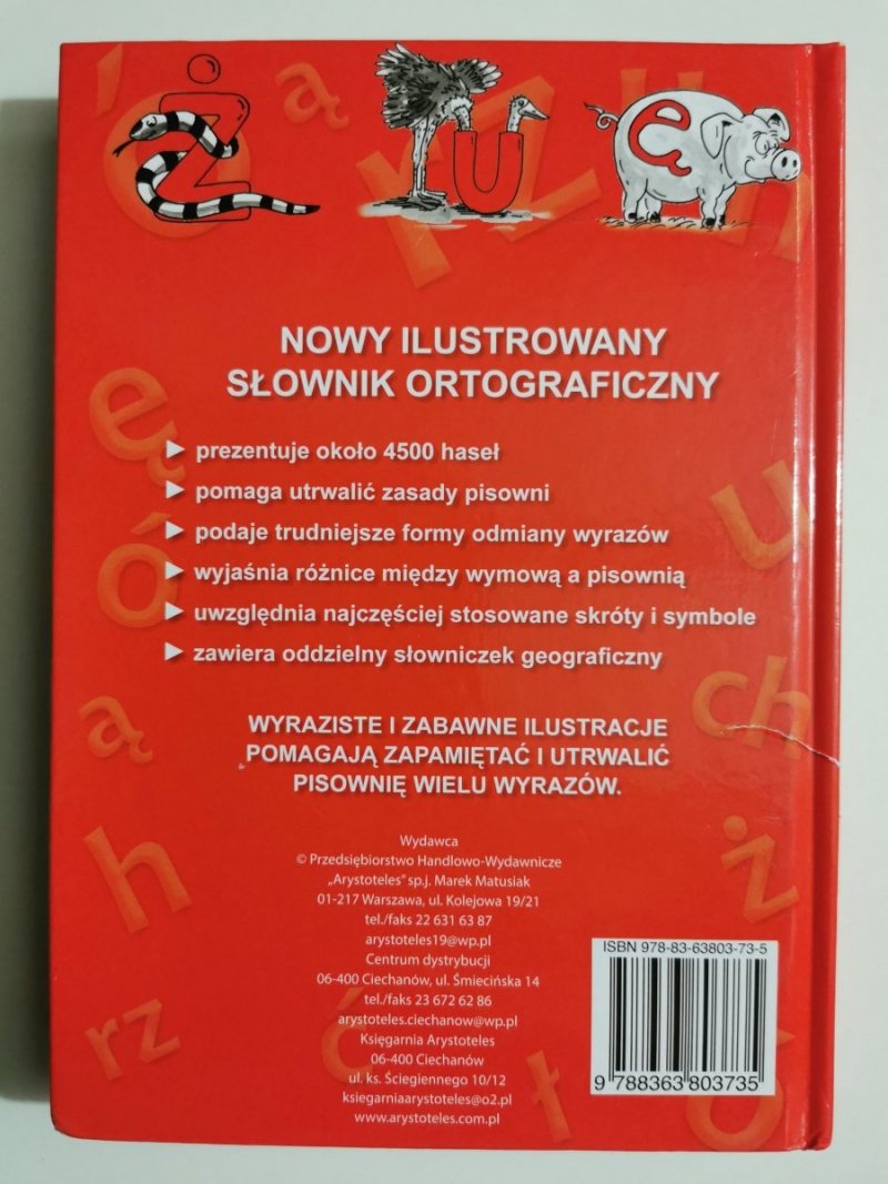 NOWY ILUSTROWANY SŁOWNIK ORTOGRAFICZNY - Zbigniew Płażewski 