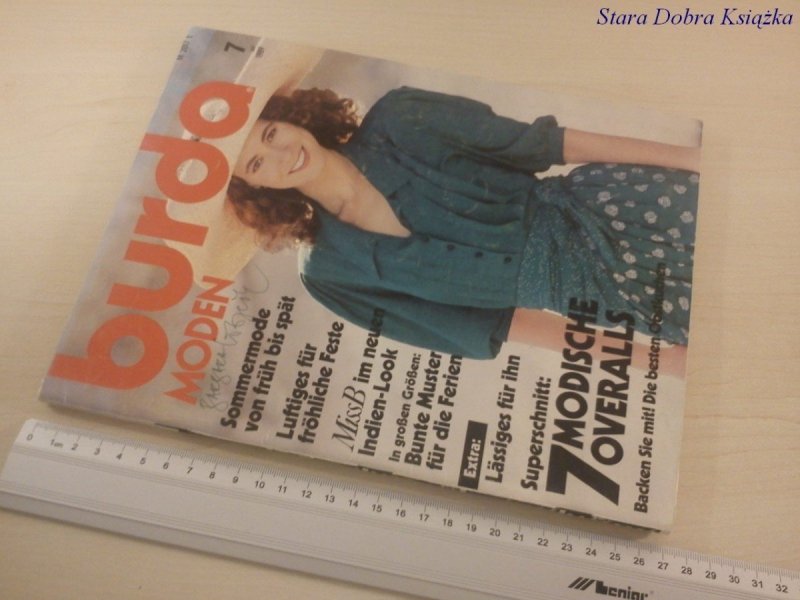 BURDA z kompletem wykroi _7/1989 _niemiecka
