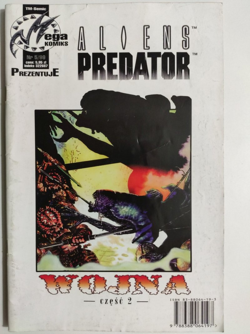 ALIENS PREDATOR WOJNA CZĘŚĆ 2 NR 5/99