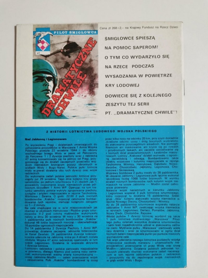 PILOT ŚMIGŁOWCA NR 4 W ŚNIEŻNYCH ZAMIECIACH 1989