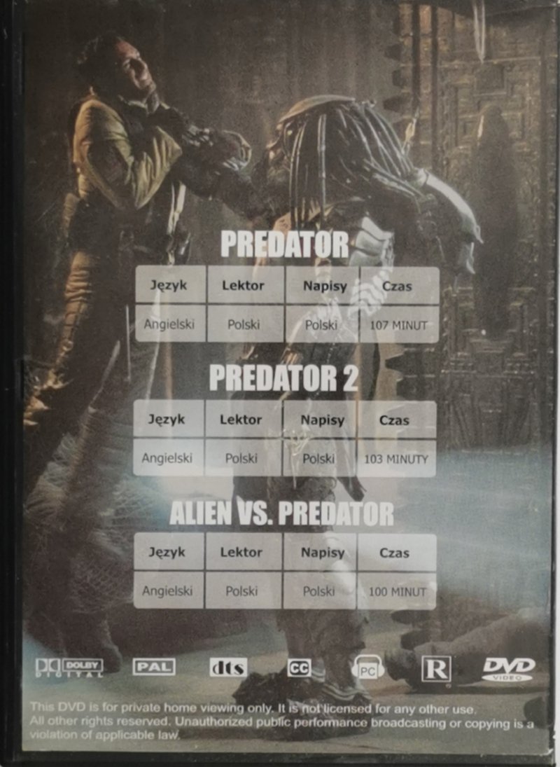 DVD. PREDATOR I PREDATOR 2