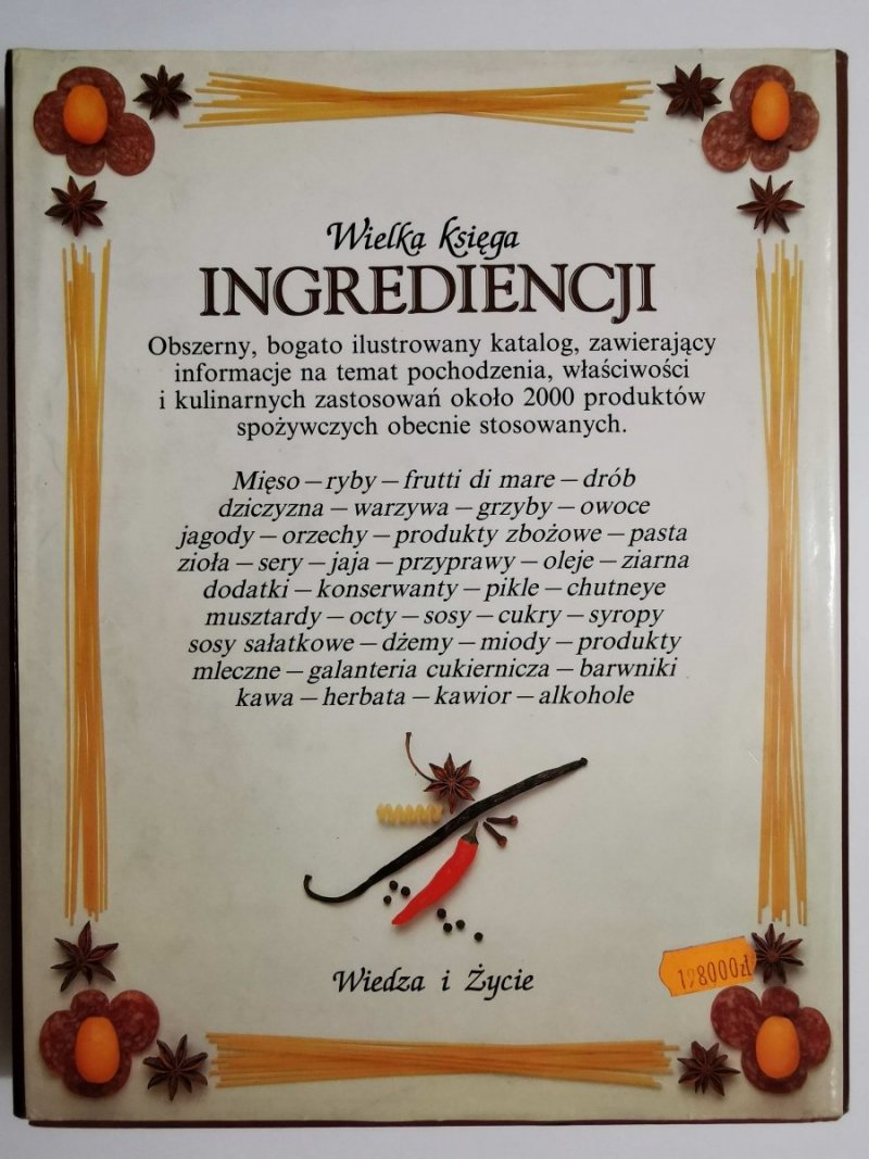 WIELKA KSIĘGA INGREDIENCJI - Adrian Bailey 1992