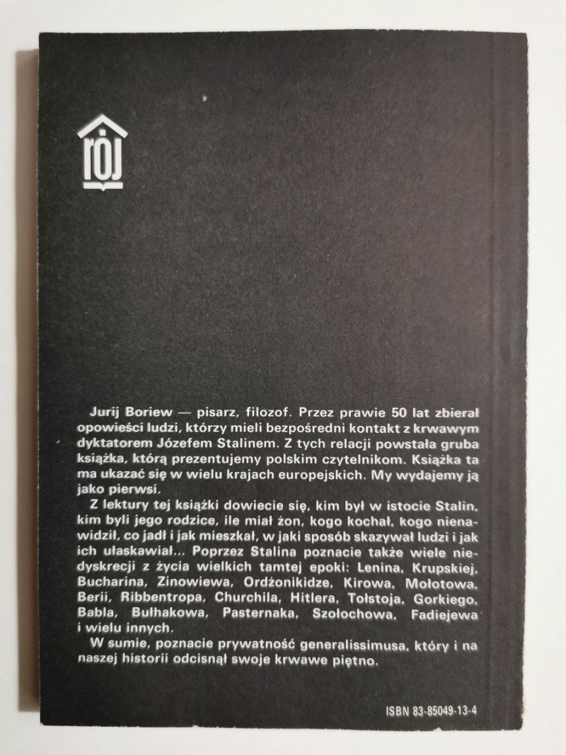 PRYWATNE ŻYCIE STALINA - Jurij Boriew 