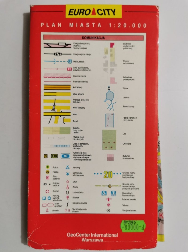HAMBURG. PLAN MIASTA 1: 20 000 