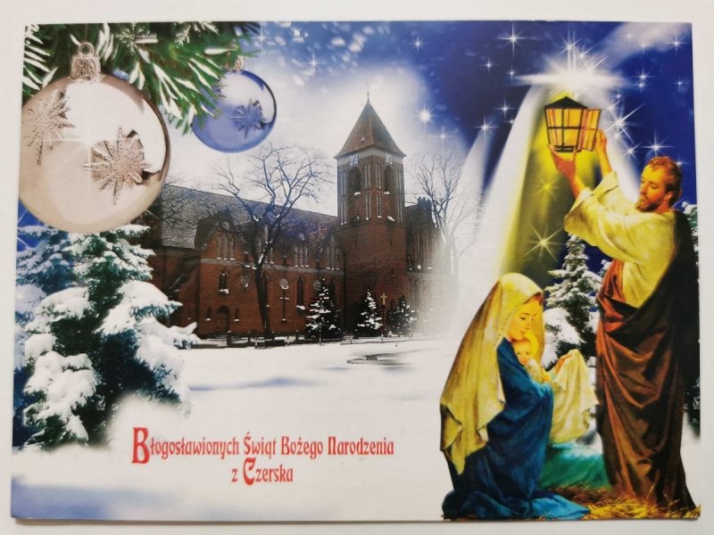 KARTKA ŚWIĄTECZNA NR.05 BŁOGOSŁAWIONYCH ŚWIĄT BOŻEGO NARODZENIA Z CZERSKA