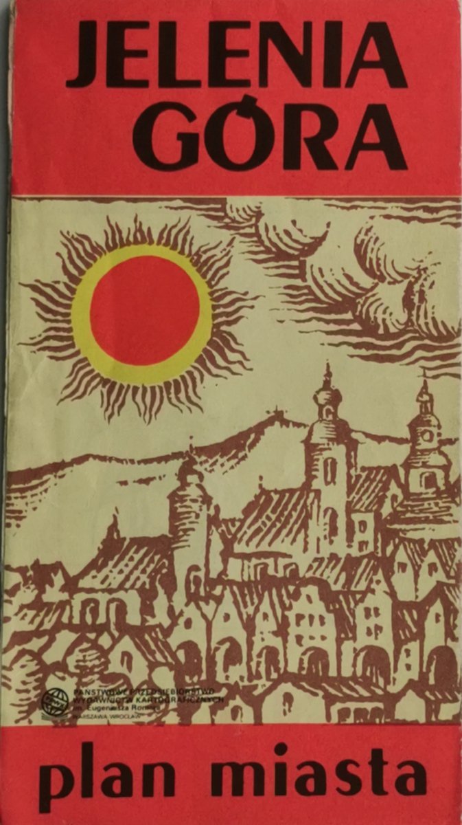 JELENIA GÓRA PLAN MIASTA 1989