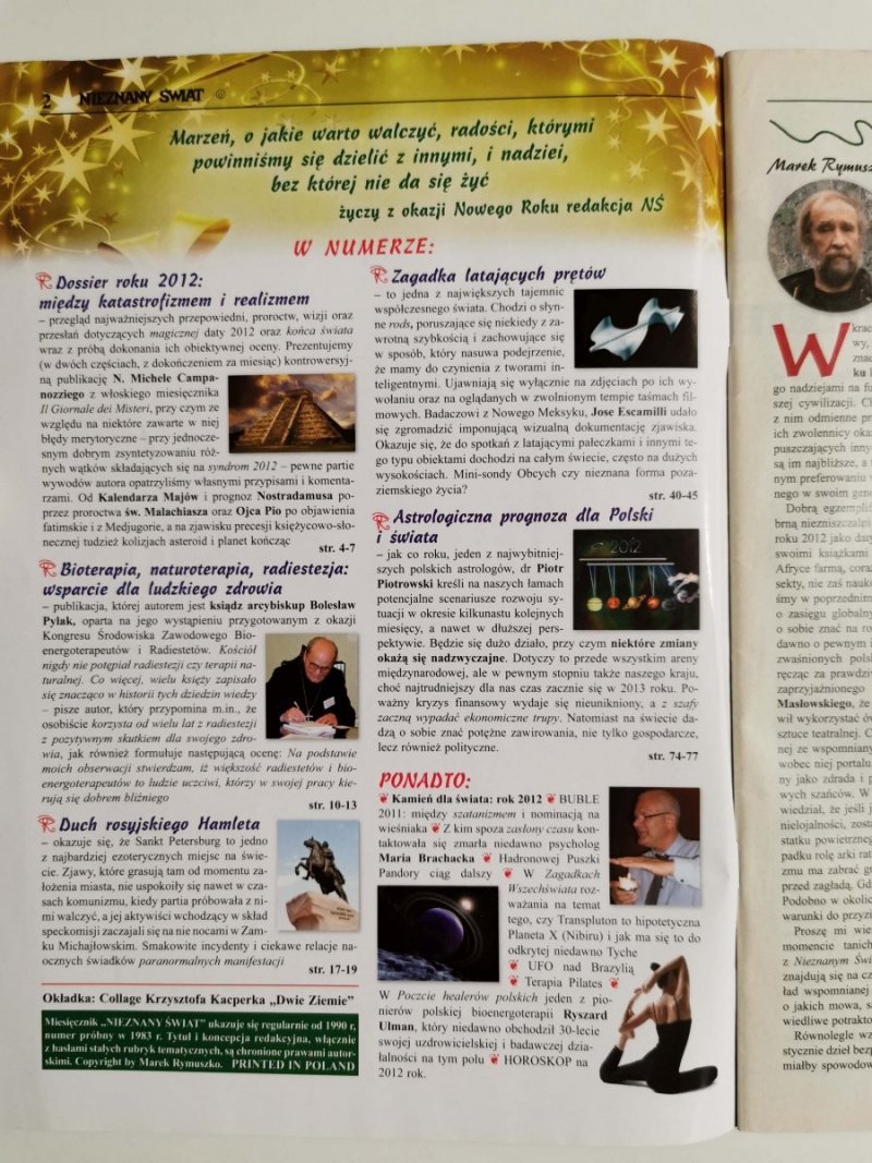 NIEZNANY ŚWIAT NR 1 2012 (253) PROGNOZA ASTROLOGICZNA DLA POLSKI