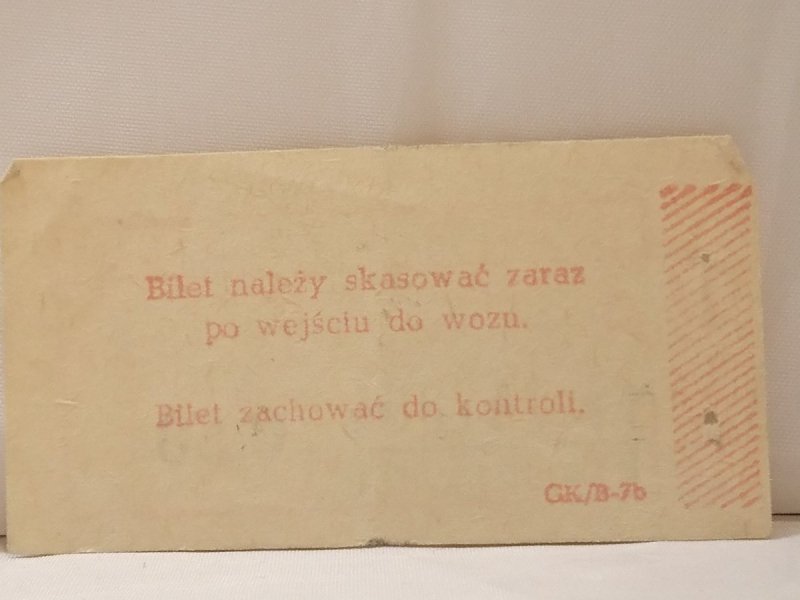 BILET ULGOWY 0,50 GROSZY TRAMWAJOWY AUTOBUSOWY