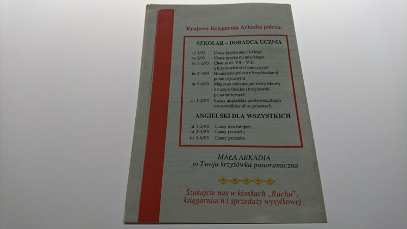 NIEMIECKI DLA WSZYSTKICH 2 NR 3-4/93 ĆWICZENIA