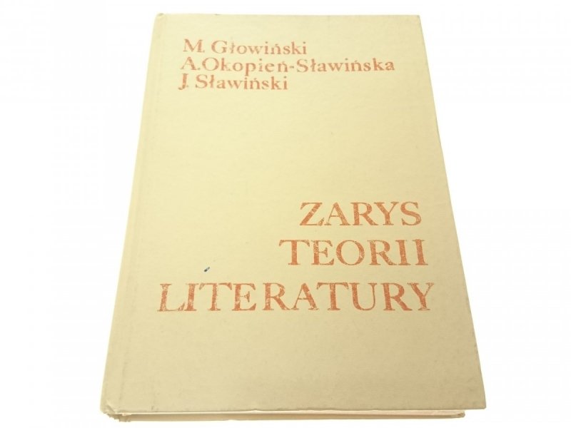 ZARYS TEORII LITERATURY - Michał Głowiński 1975