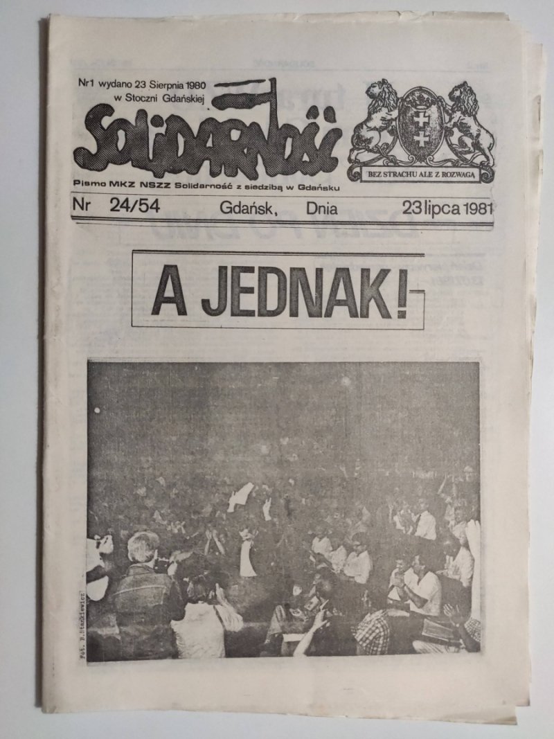 PISMO MKZ SOLIDARNOŚĆ NR 24/54 – 23.07.1981