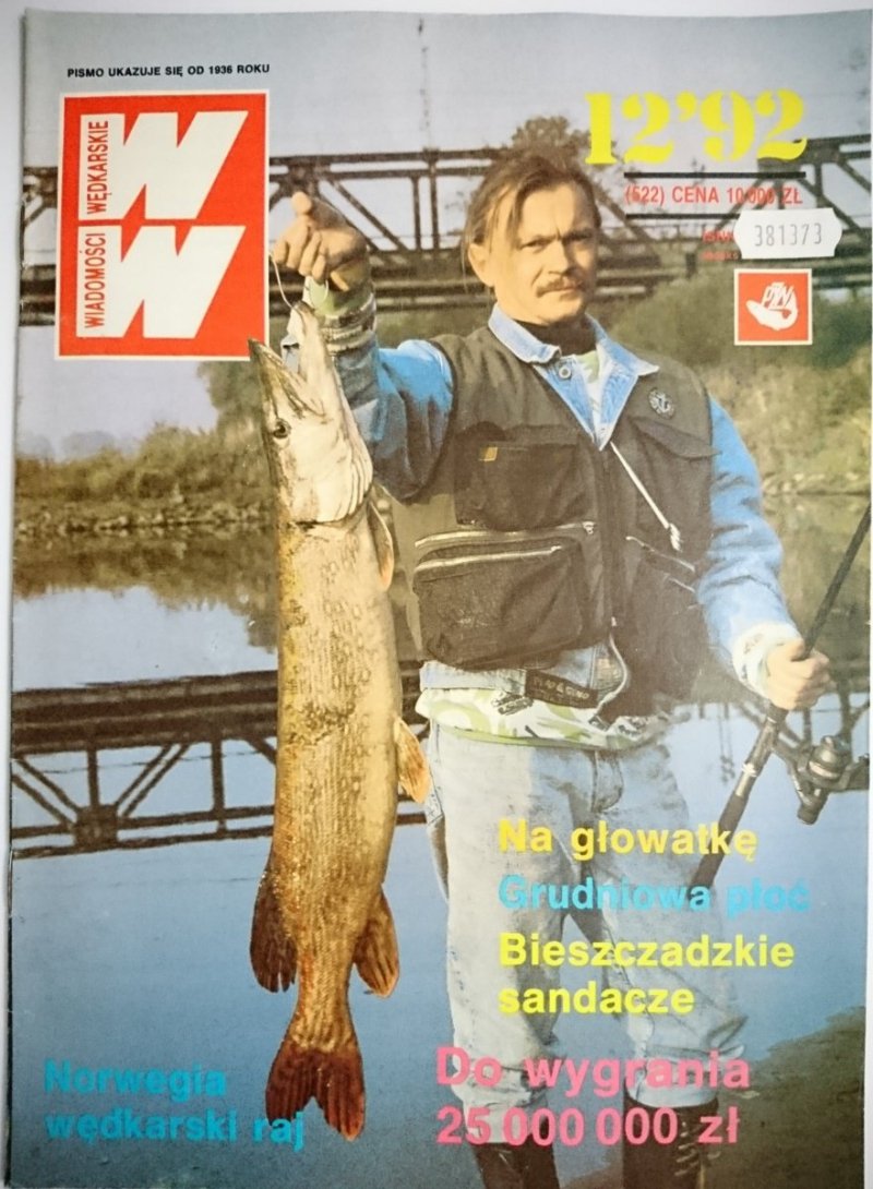 WIADOMOŚCI WĘDKARSKIE 12-1992