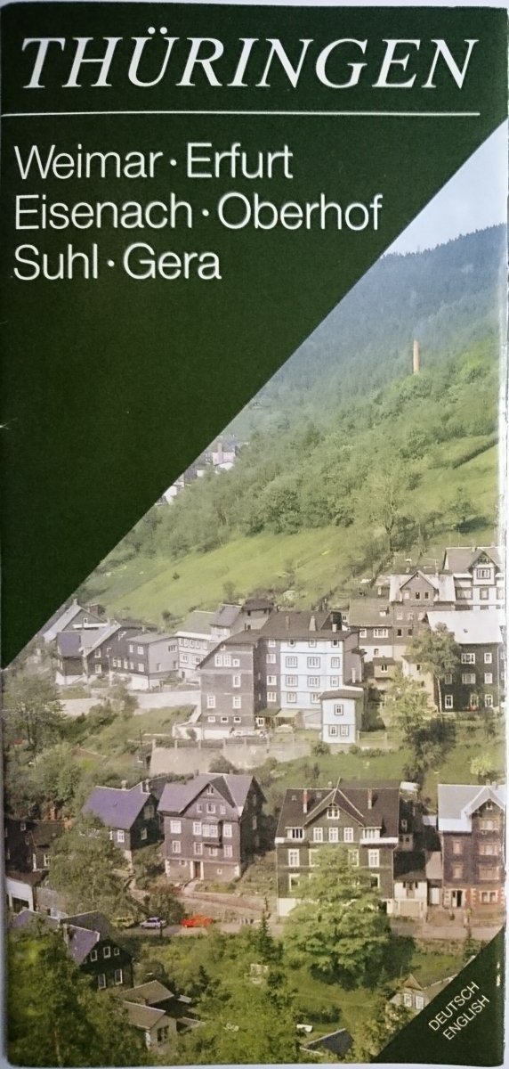 THURINGEN. WEIMAR ERFURT EISENACH OBERHOF SUHL GERA