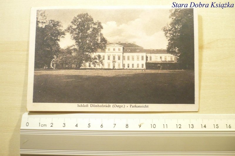 REPRINT. SCHLOSS DONHOFSTADT (OSTPR.) PARKANSICHT