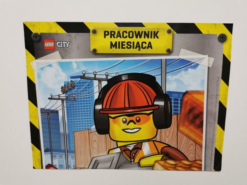 LEGO PLAKAT PRACOWNIK MIESIĄCA LEGO CITY