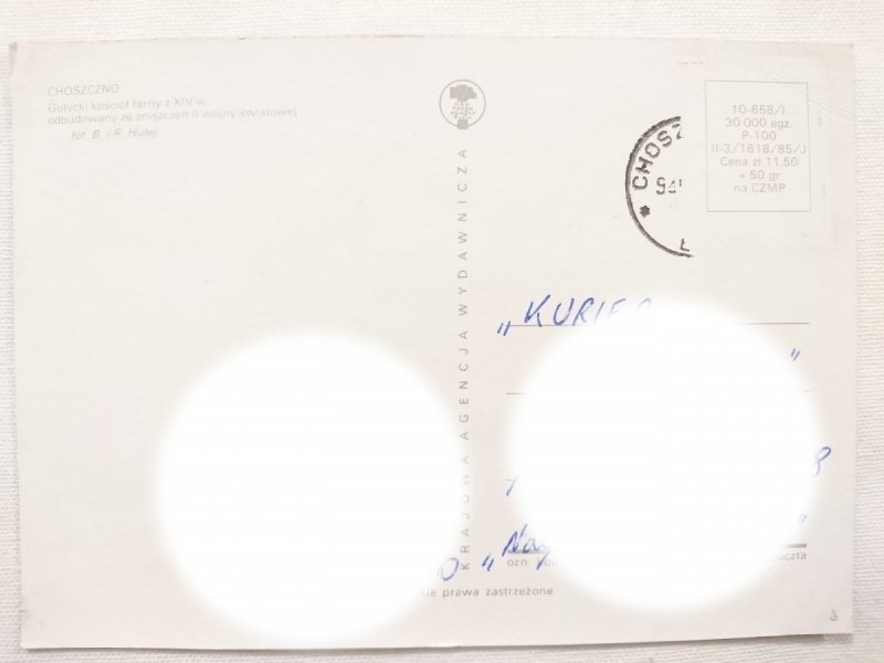 CHOSZCZNO. GOTYCKI KOŚCIÓŁ FARNY Z XIV w. FOT. B. i R. HULEJ
