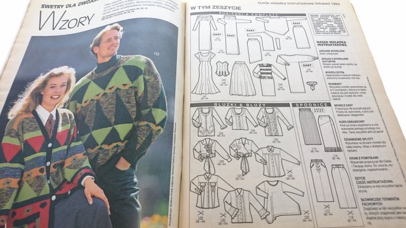 BURDA. MODA PIĘKNO RELAKS NR 11 LISTOPAD '93
