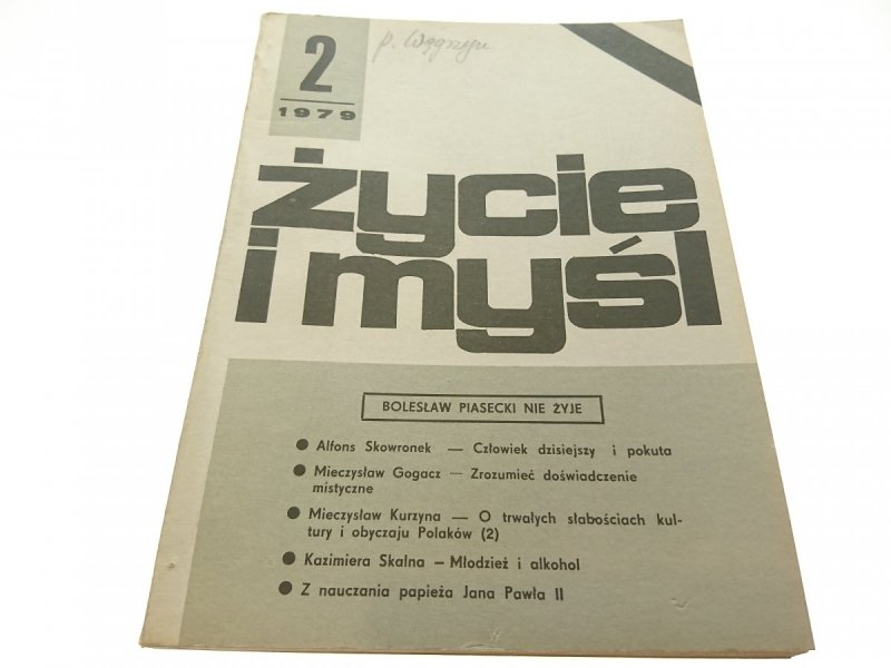 ŻYCIE I MYŚL 2 1979