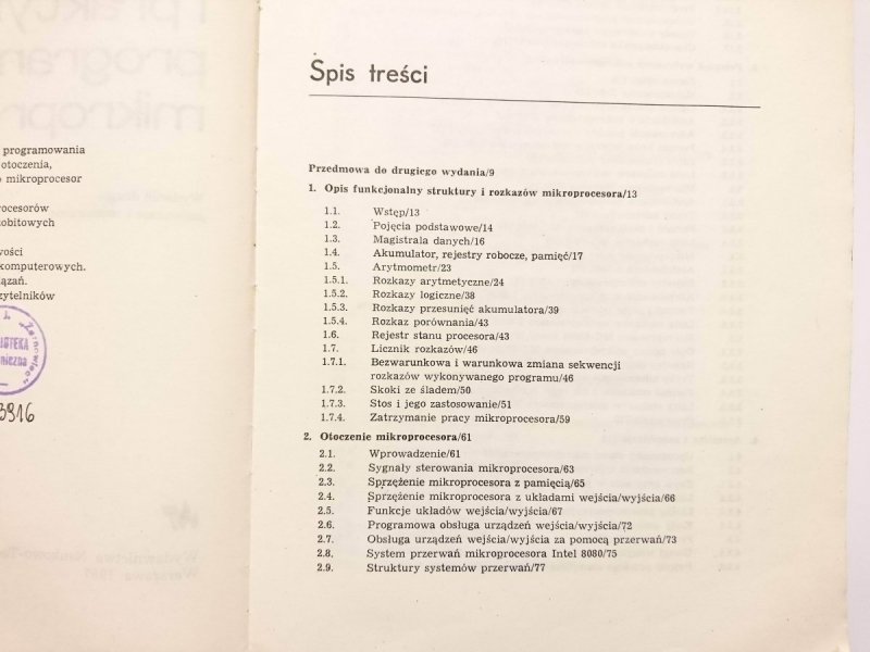 PODSTAWY I PRAKTYKA PROGRAMOWANIA MIKROPROCESORÓW - Grabowski 1987