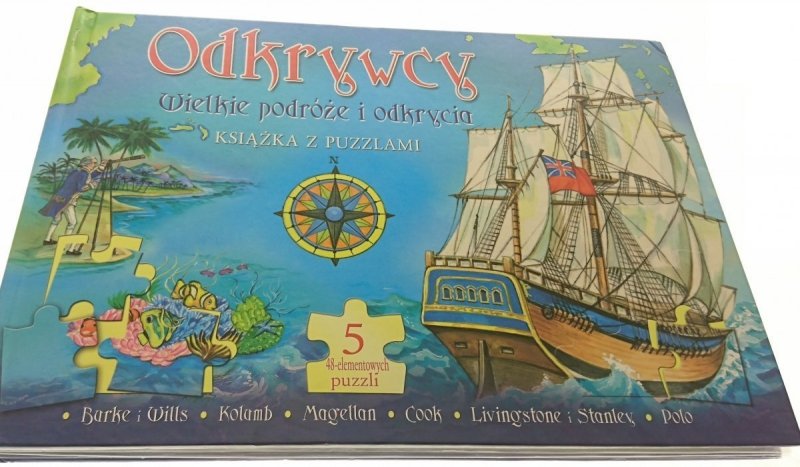 ODKRYWCY. WIELKIE PODRÓŻE... KSIĄŻKA Z PUZZLAMI 