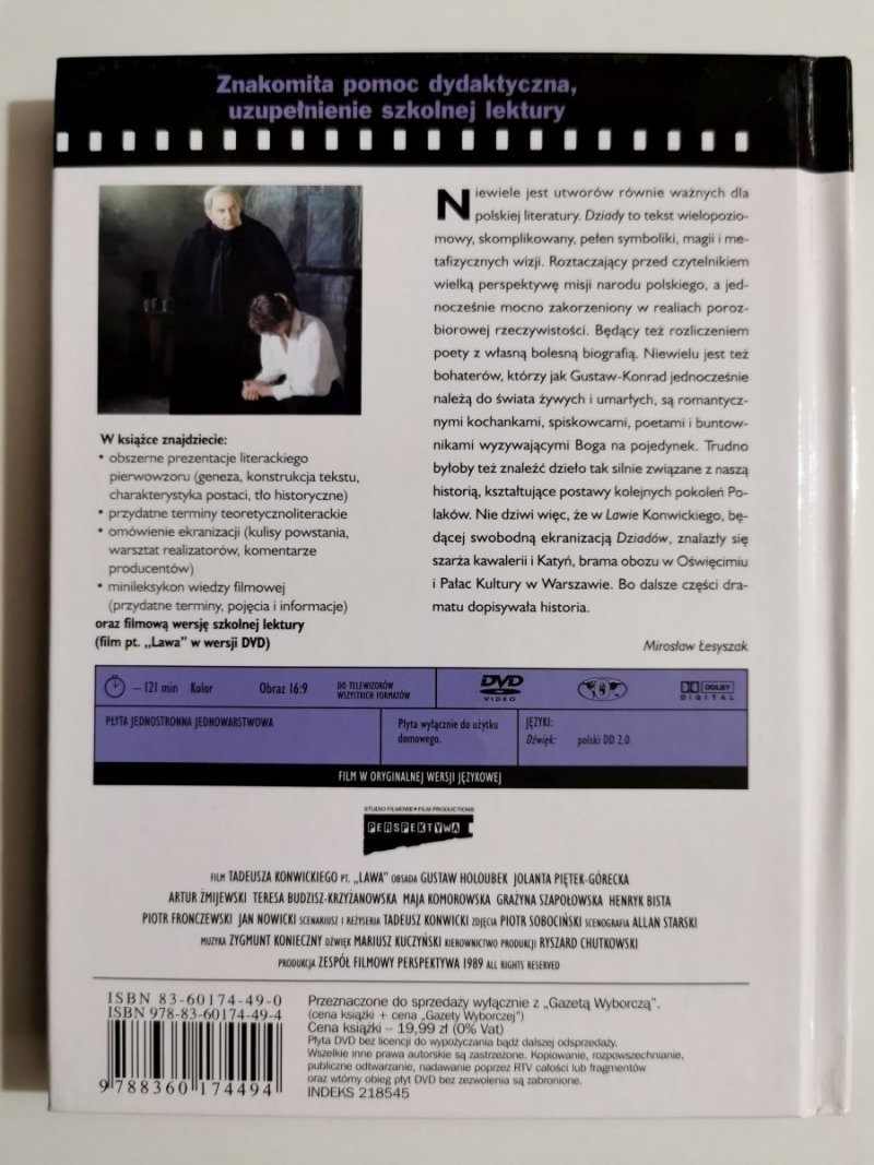 DZIADY. OMÓWIENIE LEKTURY SZKOLNEJ PLUS FILM DVD 